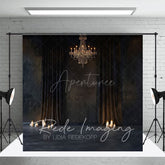 Aperturee - Aperturee Medieval Dark Room Curtain Retro Wall Photo Backdrop